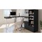 Bestar Bestar Viva 72W L-Shaped Standing Desk with Credenza and Shelving Unit in black 19851-18 - alternate 7